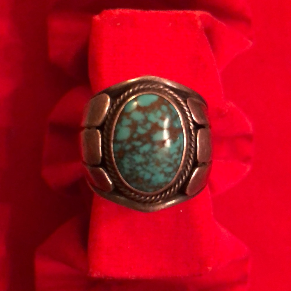 Sterling silver and turquoise ring